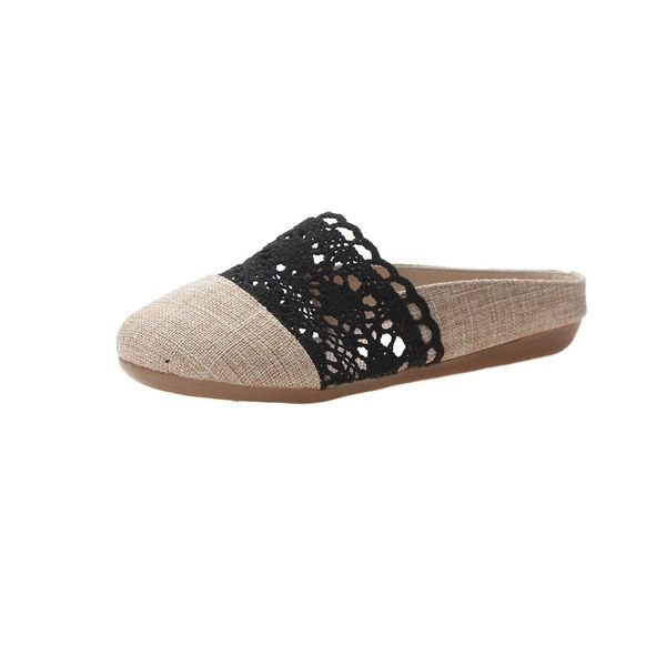 women slip-on round toe flat lace hallow out classic lady comfort slipper shoes fashion comfortable and soft flat slipper apr 2, Black
women slip-on round toe flat lace hallow out classic lady comfort slipper shoes fashion comfortable and soft flat slipper apr 2, Black
