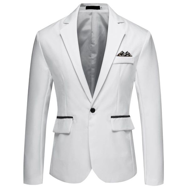puimentiua drop shipping blazer 2020 new autumn men's fashion casual slim one button blazer men's fashion casual suit, White;black
puimentiua drop shipping blazer 2020 new autumn men's fashion casual slim one button blazer men's fashion casual suit, White;black