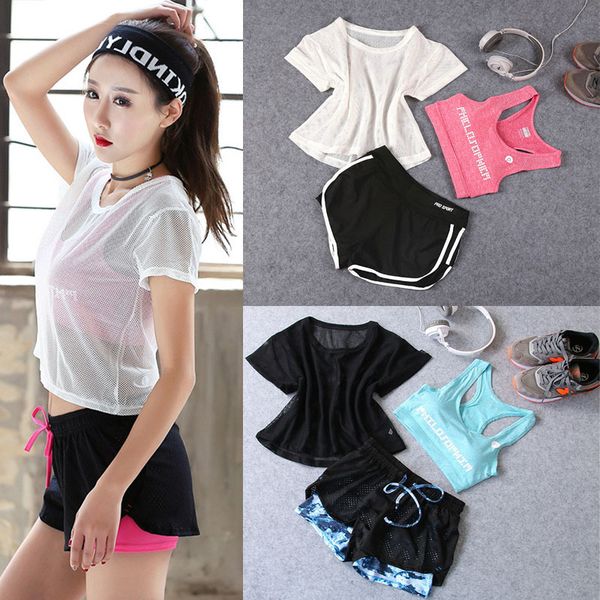 3шт / set женщины спорт wear gym бег йога наборы спортивная одежда для дам бюстгальтер фитнес шорты костюм женский костюм тренировки йоги
3шт / set женщины спорт wear gym бег йога наборы спортивная одежда для дам бюстгальтер фитнес шорты костюм женский костюм тренировки йоги