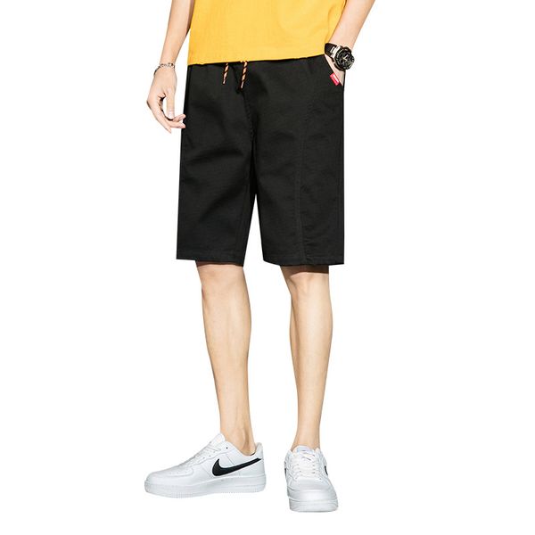 summer new men's sports and leisure shorts solid color cotton fashion young men's beach pants five pants wholesale, Black
summer new men's sports and leisure shorts solid color cotton fashion young men's beach pants five pants wholesale, Black