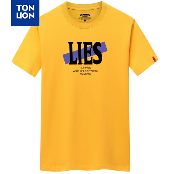 tonlion letter printed cotton t-shirt short sleeve brand round neck t shirt simple comfortable large size men's tee, White;black
tonlion letter printed cotton t-shirt short sleeve brand round neck t shirt simple comfortable large size men's tee, White;black