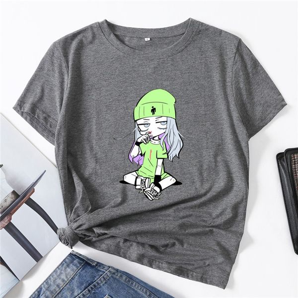 женщины дизайнер печати коротким рукавом футболки crew neck летние casual tees мода сыпучие одежда женская, White
женщины дизайнер печати коротким рукавом футболки crew neck летние casual tees мода сыпучие одежда женская, White