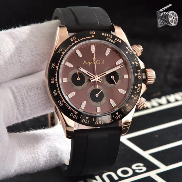 new men japanese quartz rose gold coffee stainless steel watch chronograph sapphire black rubber ceramic limited, Slivery;brown
new men japanese quartz rose gold coffee stainless steel watch chronograph sapphire black rubber ceramic limited, Slivery;brown