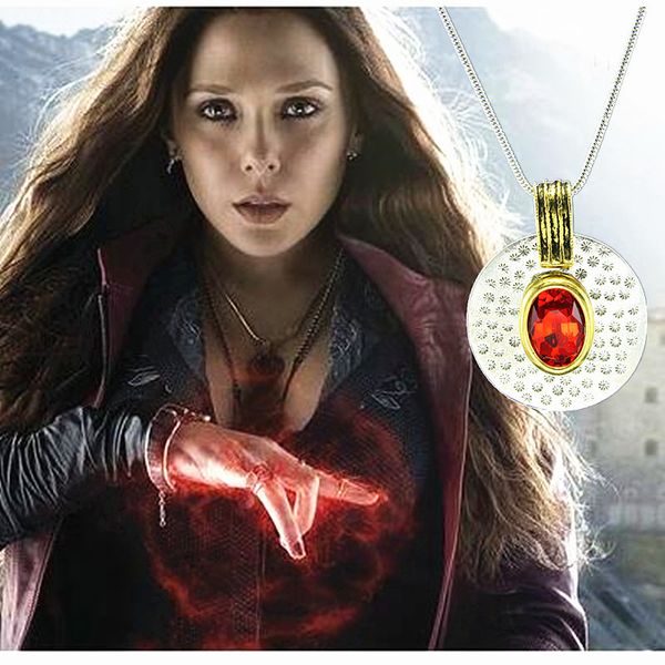 new style 2pcs captain america: civil war avengers scarlet witch necklace red stone pendant, Silver
new style 2pcs captain america: civil war avengers scarlet witch necklace red stone pendant, Silver