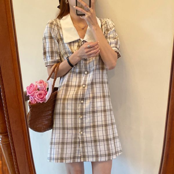 plus size new summer dress girls boho party female vintage dress plaid short sleeve women dresses long oversize robe vestido, Black;gray
plus size new summer dress girls boho party female vintage dress plaid short sleeve women dresses long oversize robe vestido, Black;gray