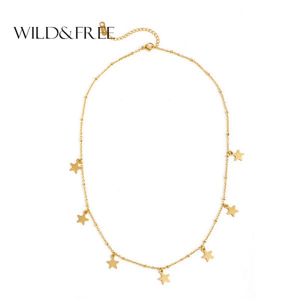 wildfree нержавеющей стали звезда ожерелье для женщин золотого ожерелья ключица choker ожерелье девушку statement оптовой продажи ювелирных, Golden;silver
wildfree нержавеющей стали звезда ожерелье для женщин золотого ожерелья ключица choker ожерелье девушку statement оптовой продажи ювелирных, Golden;silver