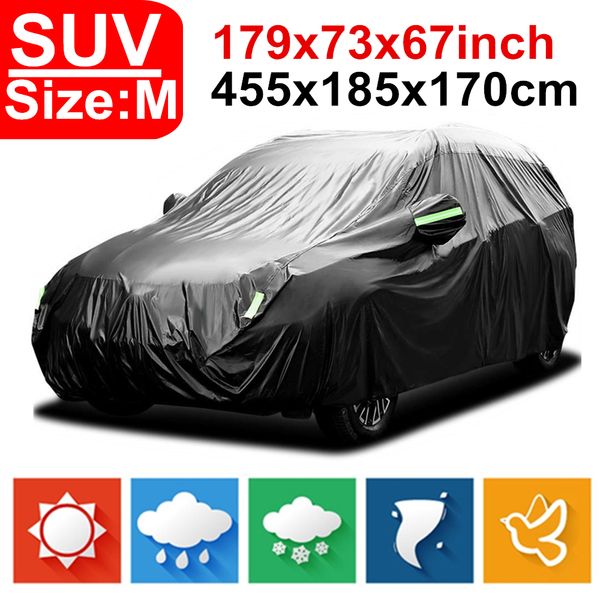 m 179 inch 455cm 420d rain proof waterproof car covers suv protector sun uv snow dust full protection windshield cover d40
m 179 inch 455cm 420d rain proof waterproof car covers suv protector sun uv snow dust full protection windshield cover d40