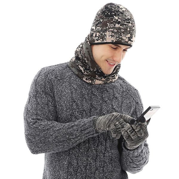 knitted winter camouflage hat sports scarf gloves warm beanie set 3pcs hat+scarf+gloves camouflage warm beanie, Blue;gray
knitted winter camouflage hat sports scarf gloves warm beanie set 3pcs hat+scarf+gloves camouflage warm beanie, Blue;gray