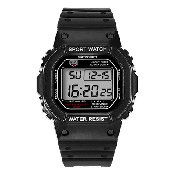 sanda watch men's style waterproof sports watch digital, Slivery;brown
sanda watch men's style waterproof sports watch digital, Slivery;brown