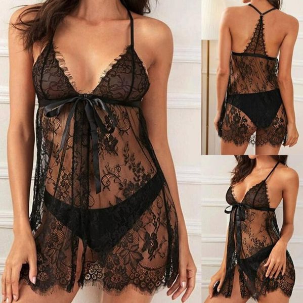 erotic lingerie women sling lace hollowout night dress plus size pajama underwear see through night gown sleepwear black, Black;white
erotic lingerie women sling lace hollowout night dress plus size pajama underwear see through night gown sleepwear black, Black;white