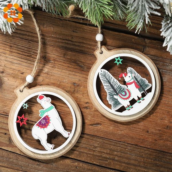 1pc alpaca christmas ball wooden pendants xmas tree ornaments diy wood crafts home decoration christmas party supplies
1pc alpaca christmas ball wooden pendants xmas tree ornaments diy wood crafts home decoration christmas party supplies