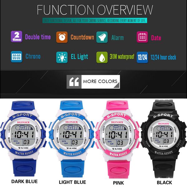 waterproof children boys digital led sports watch kids alarm date watch gift electronic wrist party gift, Slivery;brown
waterproof children boys digital led sports watch kids alarm date watch gift electronic wrist party gift, Slivery;brown