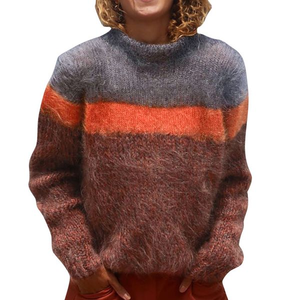 turtleneck sweater women loose knitted pullover jumper woman winter 2019 autumn streetwear plus size loose sweater women, White;black
turtleneck sweater women loose knitted pullover jumper woman winter 2019 autumn streetwear plus size loose sweater women, White;black