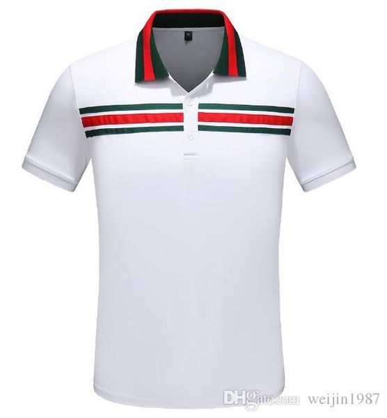 rengfy 2019 brand designer polos men casual polo t shirt snake bees tiger embroidery strip polos high street fashion classic polo shirts, White;black
rengfy 2019 brand designer polos men casual polo t shirt snake bees tiger embroidery strip polos high street fashion classic polo shirts, White;black