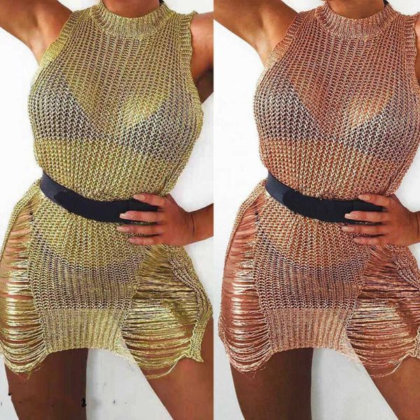 women knitted backless sheer bikini cover up swimwear high waist swimsuits hollow bandage see through beach dress, Blue;gray
women knitted backless sheer bikini cover up swimwear high waist swimsuits hollow bandage see through beach dress, Blue;gray