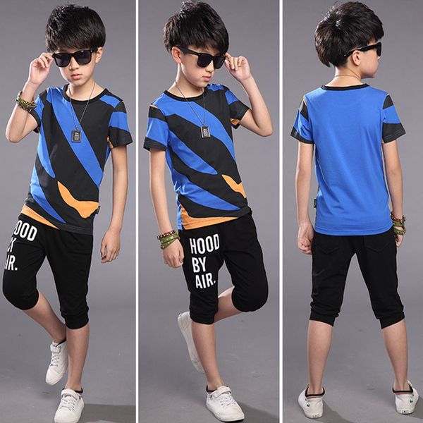 children's clothing set boy 2019 new summer kid's two-piece big boy summer rainbow short sleeve suit clothes set, White
children's clothing set boy 2019 new summer kid's two-piece big boy summer rainbow short sleeve suit clothes set, White