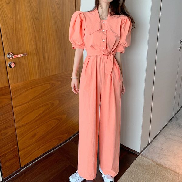 women jumpsuits rompers summer casual single breasted belt waist overalls jumpsuit short sleeve wide leg loose jumpsuit, Black;white
women jumpsuits rompers summer casual single breasted belt waist overalls jumpsuit short sleeve wide leg loose jumpsuit, Black;white