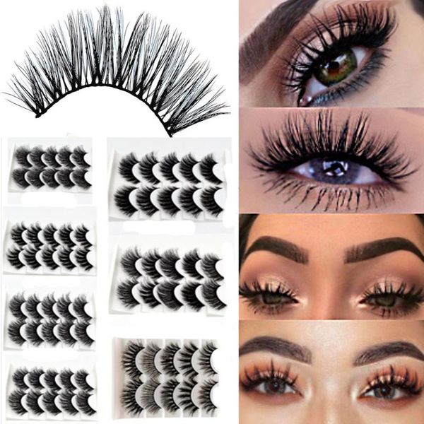 5pairs handmade mink eyelashes makeup 3d mink lashes natural false eyelashes long extension black fake eyelash ##2
5pairs handmade mink eyelashes makeup 3d mink lashes natural false eyelashes long extension black fake eyelash ##2