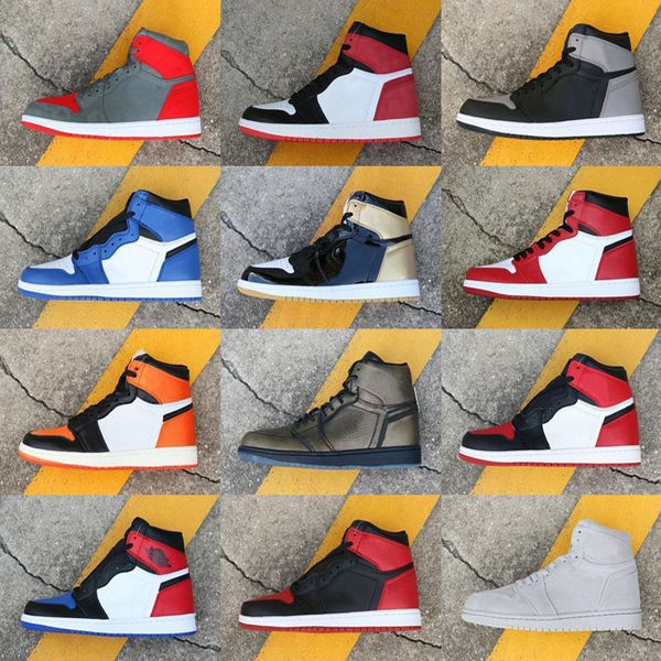 2019 new high og mens 1 casual shoes game retro banned shadow bred red blue white toe shoe women 1s chicago sneakers, Black
2019 new high og mens 1 casual shoes game retro banned shadow bred red blue white toe shoe women 1s chicago sneakers, Black