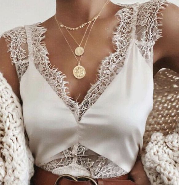 fashion women casual camisole lace plain strappy vest sleeveless camis v-neck tassel loose ladies summer clothing s-xl, White
fashion women casual camisole lace plain strappy vest sleeveless camis v-neck tassel loose ladies summer clothing s-xl, White