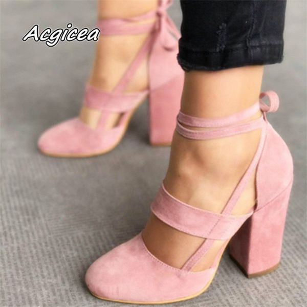 plus size female ankle strap high heels flock gladiator shoes lace up thick heel fashion hollow women party wedding pumps f042, Black
plus size female ankle strap high heels flock gladiator shoes lace up thick heel fashion hollow women party wedding pumps f042, Black