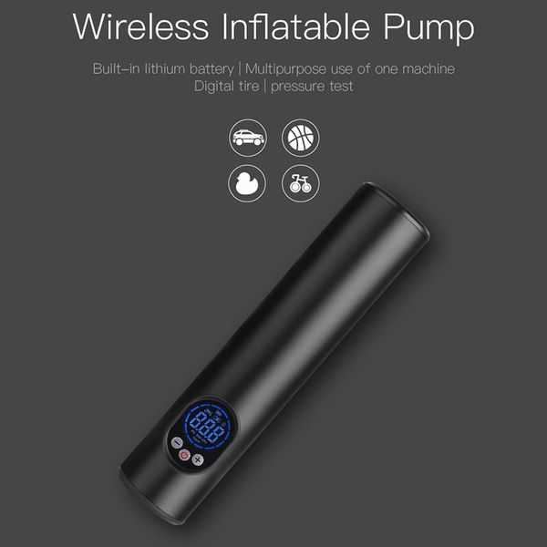 multi-purpose smart wireless tire inflator dc 12v 60w 6000 mah large battery led light lcd screen car air pump for car motobike
multi-purpose smart wireless tire inflator dc 12v 60w 6000 mah large battery led light lcd screen car air pump for car motobike