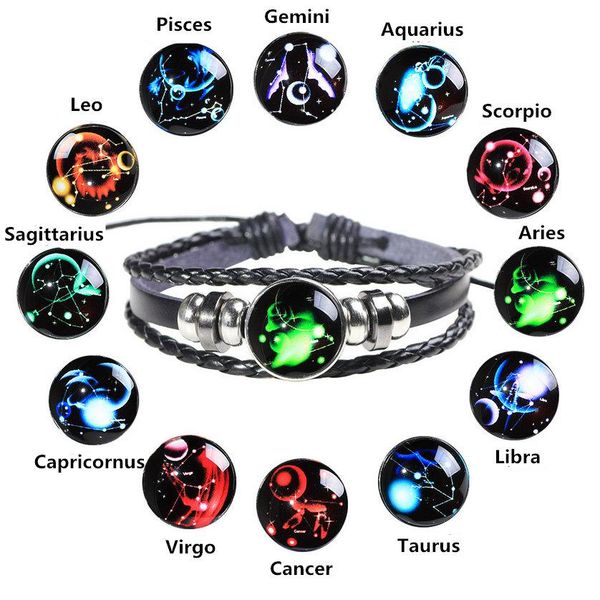 charm bracelets jewelry 2019 brand new fashion vintage handmade knitteing leather alloy beads twelve constellations bracelets lbr007, Golden;silver
charm bracelets jewelry 2019 brand new fashion vintage handmade knitteing leather alloy beads twelve constellations bracelets lbr007, Golden;silver