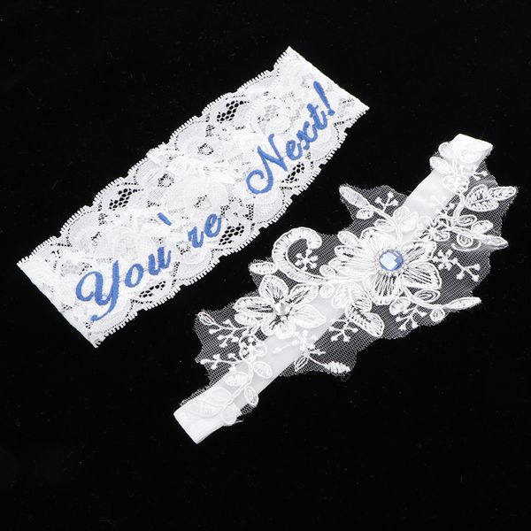 2x women bridal lace flower leg garter belt party club thigh ring strap costumes, Black;white
2x women bridal lace flower leg garter belt party club thigh ring strap costumes, Black;white