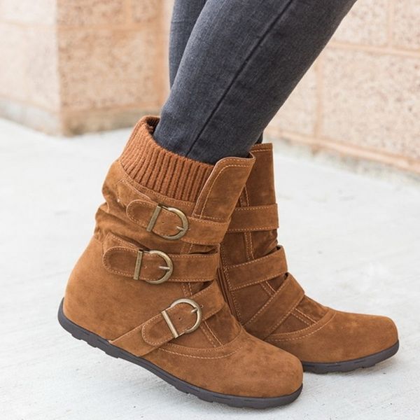 2019 autumn winter women's boots flat bottom large size short thick cotton boots flat bottom brand women, Black
2019 autumn winter women's boots flat bottom large size short thick cotton boots flat bottom brand women, Black