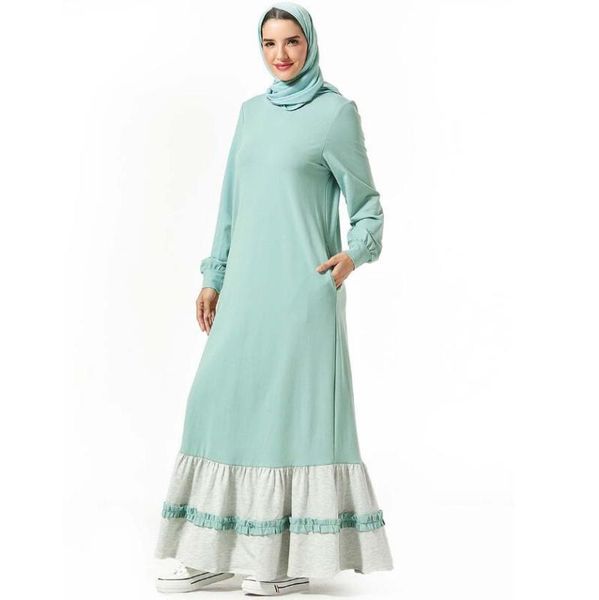 2020 women's long muslim dress spring autumn o neck long sleeve casual wear ruffles patch robe dress a1372, Red
2020 women's long muslim dress spring autumn o neck long sleeve casual wear ruffles patch robe dress a1372, Red