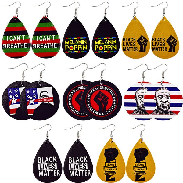 creative water drop pu leather earrings printed letters i cant breathe leather earring dangle teardrop round ear hook eardrop jewelry gifts, Silver
creative water drop pu leather earrings printed letters i cant breathe leather earring dangle teardrop round ear hook eardrop jewelry gifts, Silver