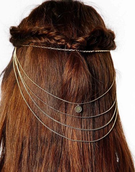 europea gold metal multilayer link chain headpiece headwear for women wedding india tassel hairpin hair comb accessories jewelry, Golden;white
europea gold metal multilayer link chain headpiece headwear for women wedding india tassel hairpin hair comb accessories jewelry, Golden;white