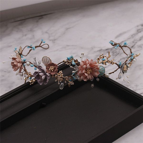 le liin dusty pink blue blush flower crown wedding floral headpiece fall bridal hair accessories effortless floral wreath, Golden;white
le liin dusty pink blue blush flower crown wedding floral headpiece fall bridal hair accessories effortless floral wreath, Golden;white
