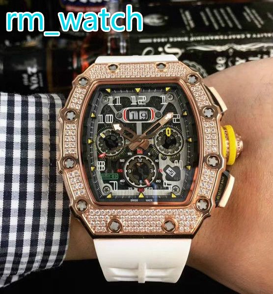 selling diamond watch multi-color rubber strap rose gold stainless steel case oversize date automatic mens sports watch, Slivery;brown
selling diamond watch multi-color rubber strap rose gold stainless steel case oversize date automatic mens sports watch, Slivery;brown