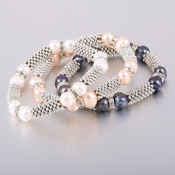 natural freshwater pearl 8 mm zinc-alloy bracelet for elegant women wedding dress gift, Black
natural freshwater pearl 8 mm zinc-alloy bracelet for elegant women wedding dress gift, Black