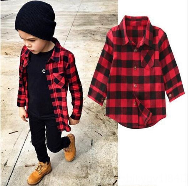 ins small and medium boys and girls plaid shirt shirt 2020 autumn long sleeve foreign style top, White;black
ins small and medium boys and girls plaid shirt shirt 2020 autumn long sleeve foreign style top, White;black