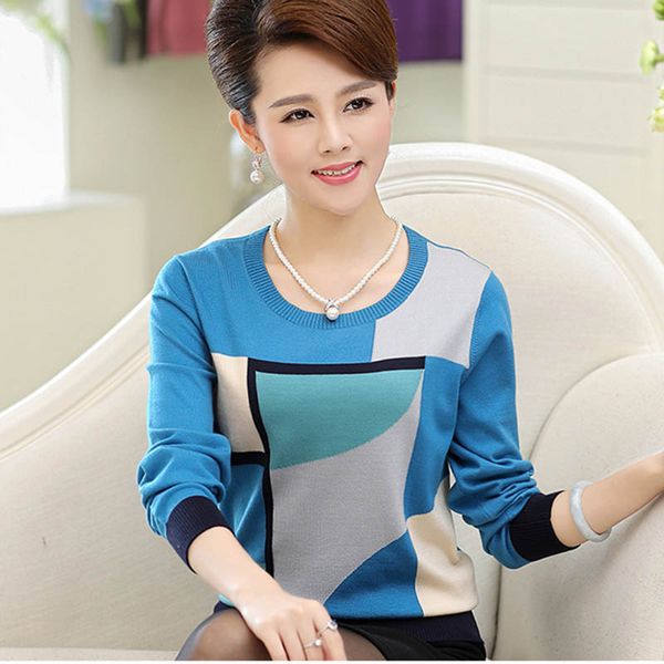 2019 new women sweater autumn winter pullover geometric patterns loose o-neck -4xl female sweater hk119, White;black
2019 new women sweater autumn winter pullover geometric patterns loose o-neck -4xl female sweater hk119, White;black