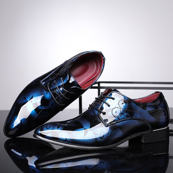 british style men floral print leather shoes 2019 new wedding dress shoes super big size slip-on breathable oxford, Black
british style men floral print leather shoes 2019 new wedding dress shoes super big size slip-on breathable oxford, Black