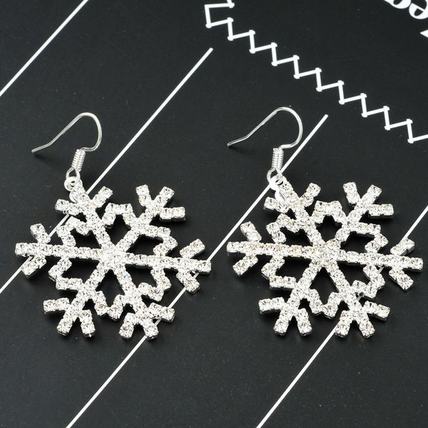 personality designer women snowflake dangle earrings rhinestone anti allergy women drop earrings cute bijoux gift, Silver
personality designer women snowflake dangle earrings rhinestone anti allergy women drop earrings cute bijoux gift, Silver