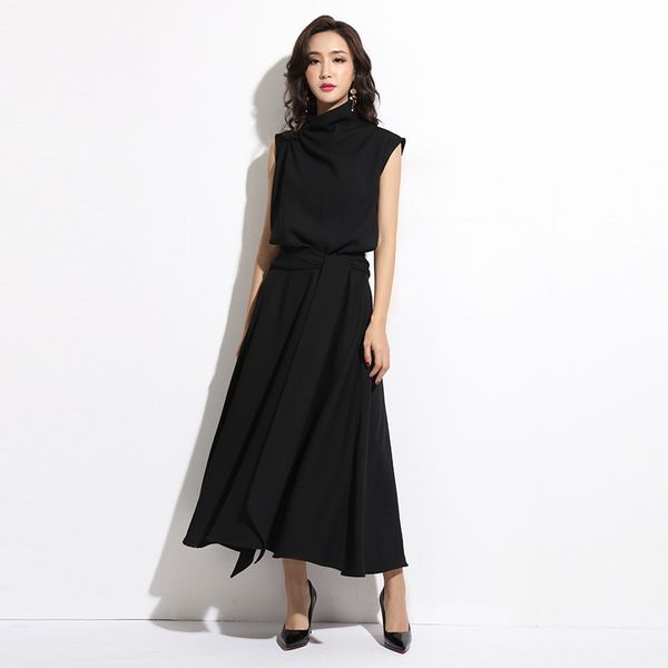 casual dresses 2021 summer korean-style style temperament waist sleeveless dress breathable loose bandage cloth solid color, Black;gray
casual dresses 2021 summer korean-style style temperament waist sleeveless dress breathable loose bandage cloth solid color, Black;gray