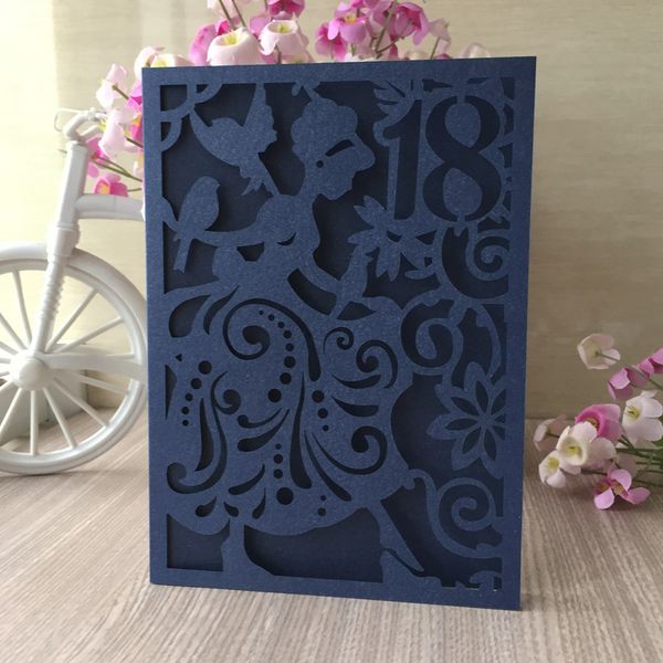 35pcs /lot a little honey princess age 18 wedding invitation card graduation ceremony birthday party grand events supplies, Black 
35pcs /lot a little honey princess age 18 wedding invitation card graduation ceremony birthday party grand events supplies, Black