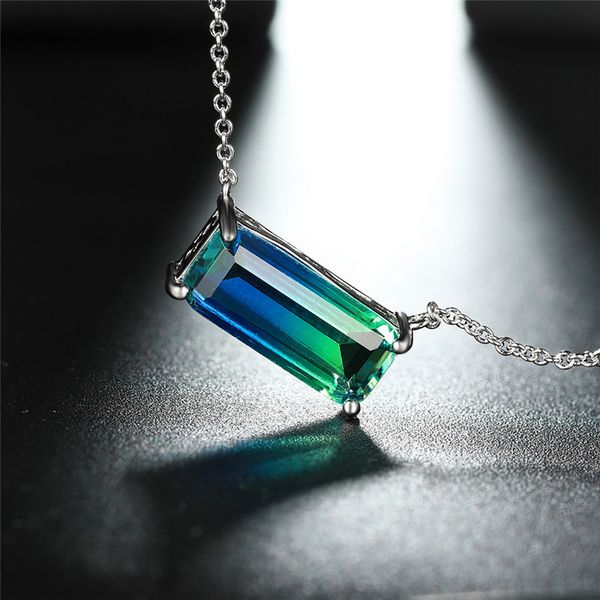 rongxing rainbow crystal rectangle pendant necklaces for women 925 silver rose gold blue green zircon wedding clavicle necklace
rongxing rainbow crystal rectangle pendant necklaces for women 925 silver rose gold blue green zircon wedding clavicle necklace
