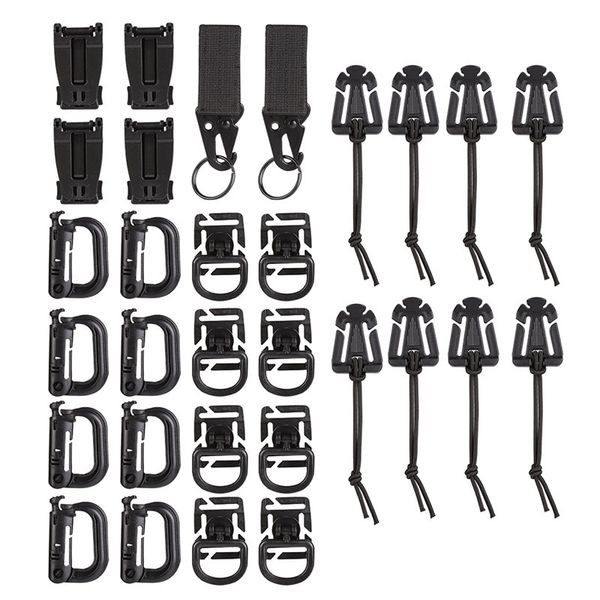 30pcs/set tactical gear clip buckle strap d-ring hook hook-n-loop keychain strap for molle backpack webbing attachments new climbing ropes
30pcs/set tactical gear clip buckle strap d-ring hook hook-n-loop keychain strap for molle backpack webbing attachments new climbing ropes