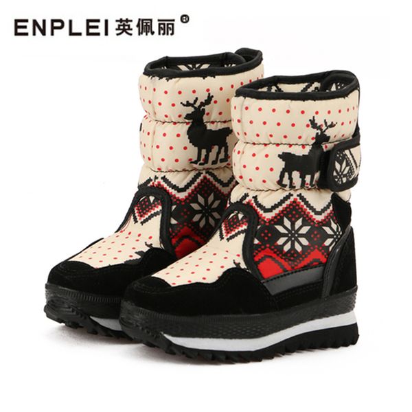 enplei winter boots women ski boots thickening waterproof snow small deer printing thick bottom size 33-43, Black
enplei winter boots women ski boots thickening waterproof snow small deer printing thick bottom size 33-43, Black