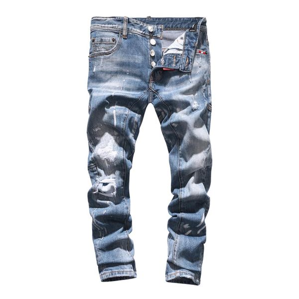 luxury designer jeans mens summer brand jeans casual denim pants mens distressed ripped jeans motorcycle new arrivals mens skinny jean, Blue
luxury designer jeans mens summer brand jeans casual denim pants mens distressed ripped jeans motorcycle new arrivals mens skinny jean, Blue