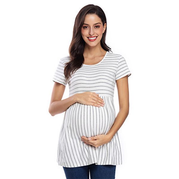 pack of 3pcs polka dot maternity tunic women tee shirt ruffles plus size tees t-shirt pregnancy tee loose womens clothing, White
pack of 3pcs polka dot maternity tunic women tee shirt ruffles plus size tees t-shirt pregnancy tee loose womens clothing, White