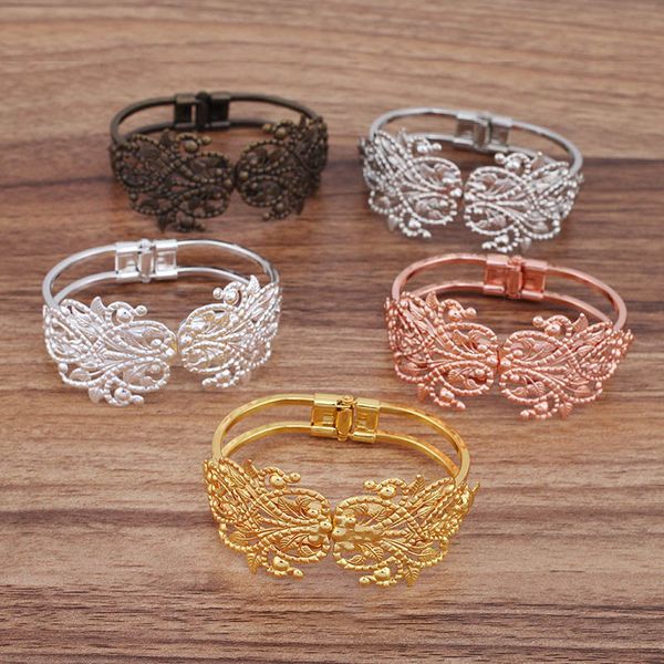 10pcs filigree flower bracelets bases blanks punk open bangle settings boho hip hop bangles for women multi-color, Blue;slivery
10pcs filigree flower bracelets bases blanks punk open bangle settings boho hip hop bangles for women multi-color, Blue;slivery