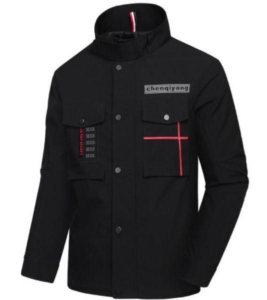 embroidery print mens designer jackets fashion trend mulit pockets zipper mens outerwear casual stand collar males clothing, Black;brown
embroidery print mens designer jackets fashion trend mulit pockets zipper mens outerwear casual stand collar males clothing, Black;brown