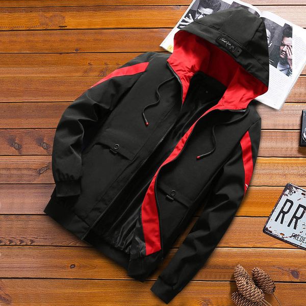 autumn new hooded jacket youth fashion slim fit korean zipper coats bx313, Black;brown
autumn new hooded jacket youth fashion slim fit korean zipper coats bx313, Black;brown