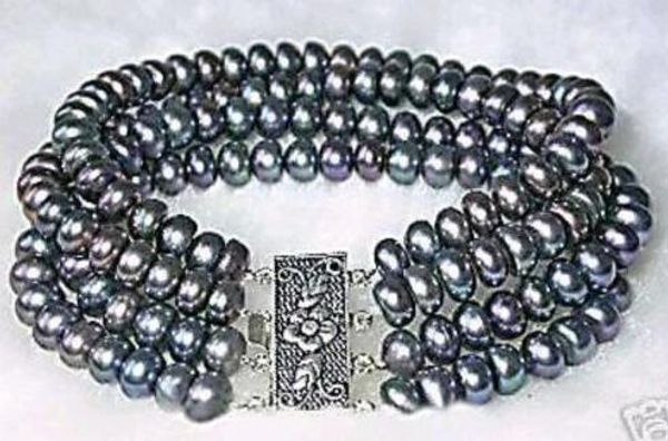 >>>>> pretty 4 rows 7-8mm black pearl bracelet 7.5"
>>>>> pretty 4 rows 7-8mm black pearl bracelet 7.5"